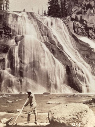 Journey Through the Yellowstone National Park and Northwestern Wyoming 1883. Photographs of party and scenery along the route traveled and copies of the Associated Press dispatches sent whilst en route.