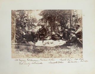 Journey Through the Yellowstone National Park and Northwestern Wyoming 1883. Photographs of party and scenery along the route traveled and copies of the Associated Press dispatches sent whilst en route.