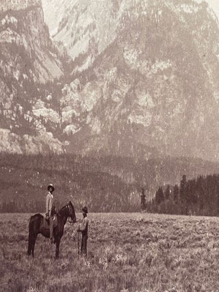 Journey Through the Yellowstone National Park and Northwestern Wyoming 1883. Photographs of party and scenery along the route traveled and copies of the Associated Press dispatches sent whilst en route.