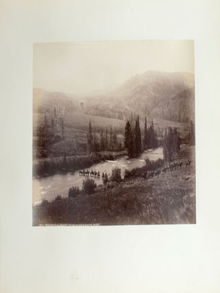 Journey Through the Yellowstone National Park and Northwestern Wyoming 1883. Photographs of party and scenery along the route traveled and copies of the Associated Press dispatches sent whilst en route.