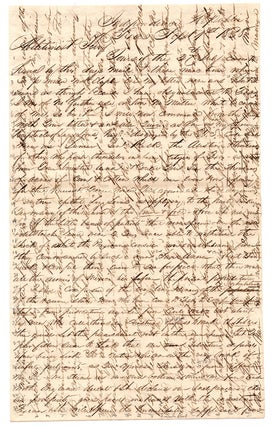 Item #8231 [Autograph letter, signed, laced with Texas patriotism and pro-slavery sentiment, to...