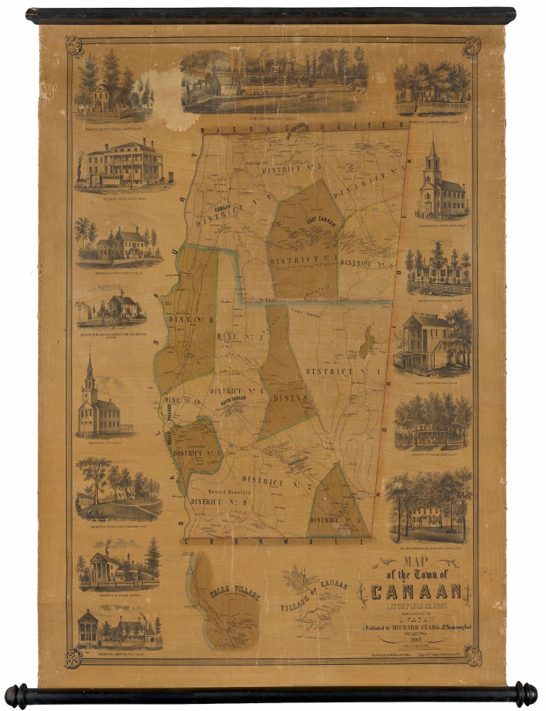 Item #8320 Map of the Town of Canaan, Litchfield Co. Conn. L. Fagan, surveyor and draftsman.