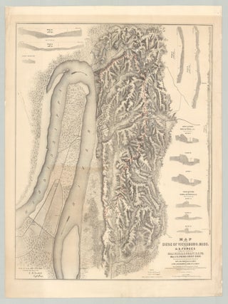 Item #8328 Map of the Siege of Vicksburg, Miss. by the U. S. Forces Under the Command of Maj....