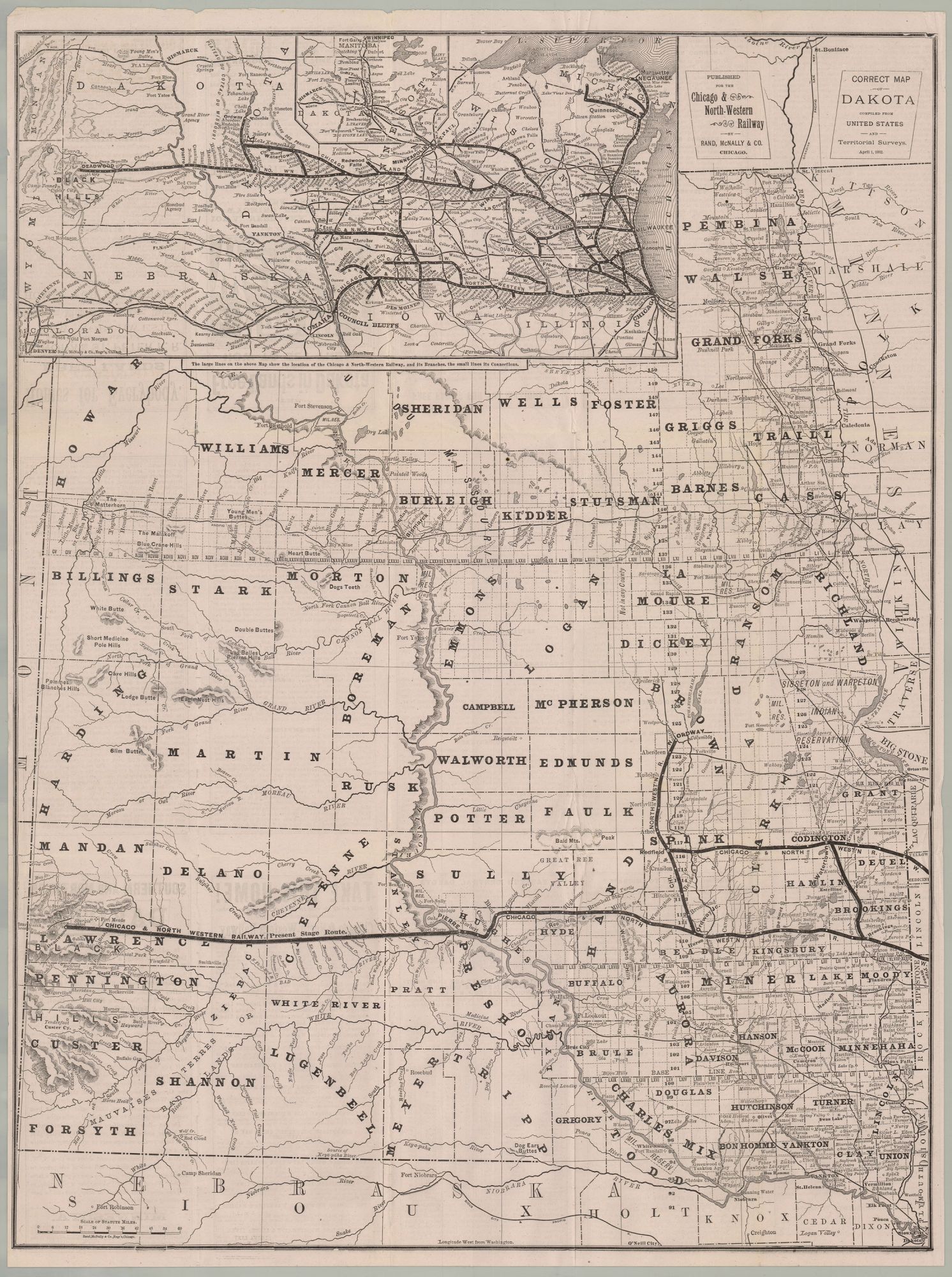 The Free Lands in Dakota and How to Get Them. The North Western Railway ...