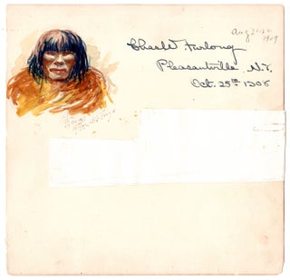 Item #8350 [Lot of manuscripts, photographs, and one watercolor of an indigenous man of Tierra...