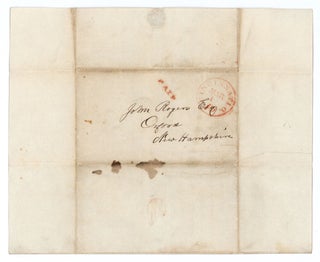 [Autograph letter, signed, by a panorama painter, sent to his father in New Hampshire, noting his departure for a painting trip on the Mississippi River.]