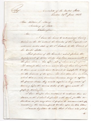 Item #8358 [Small lot of letters and other materials, mainly relating to Col. Thomas...