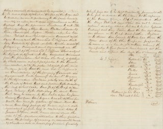 [Freedmen’s contract with Civil War Pardon for their former owner.]