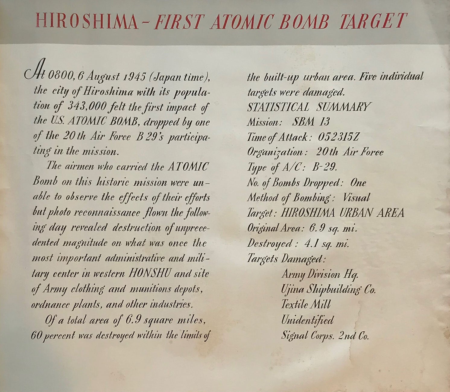The Atomic Bomb | compiler 9th Photo Tech Squadron