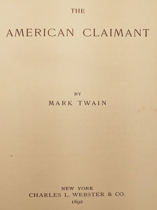 The American Claimant.