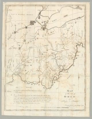 Item #8522 Map of the State of Ohio. Rufus Putnam, T Wightman engraver, homas