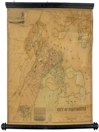 Item #8529 Map of the City of Portsmouth, N.H. H. F. Walling