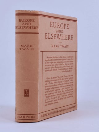 Item #8555 Europe and Elsewhere. Mark Twain