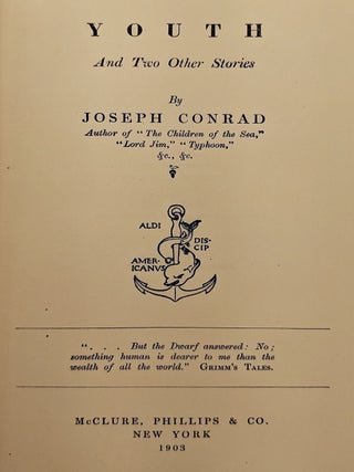 Youth and Two Other Stories.