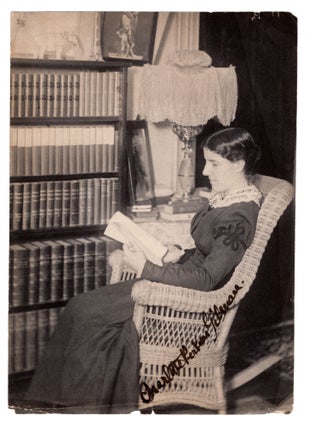[Photograph of Charlotte Perkins Gilman in Her Study.]