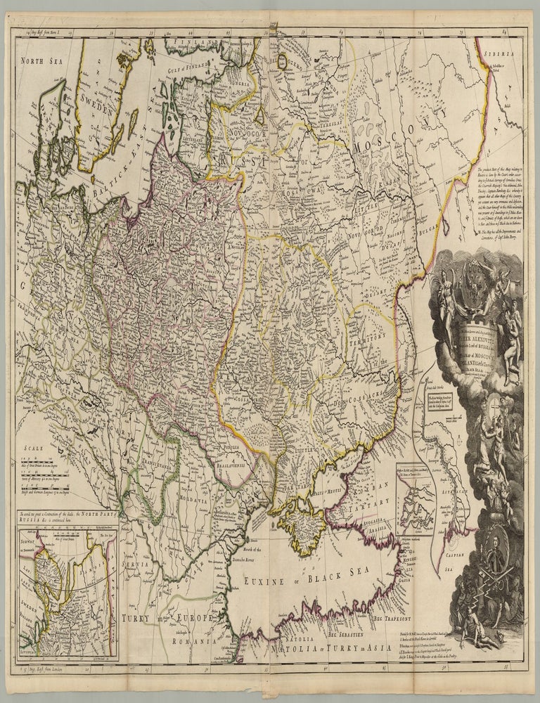 Item #8787 To His Most Serene and August Majesty Peter Alexovitz Absolute Lord of Russia &c. This Map of Moscovy, Poland, Tartary and ye Black Sea &c. is most Humbly Dedicated. Herman Moll.