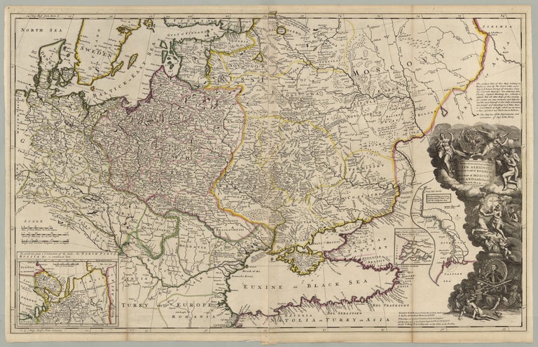 Item #8787 To His Most Serene and August Majesty Peter Alexovitz Absolute Lord of Russia &c. This Map of Moscovy, Poland, Tartary and ye Black Sea &c. is most Humbly Dedicated. Herman Moll.