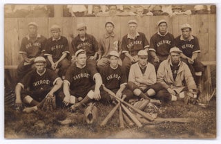 Item #8849 [Lot of real photo postcards showing Spencer’s Cherokee Indian Baseball Club, with a...