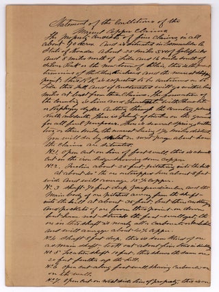 Statement of the Conditions of the Marvel Copper Claims.