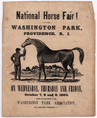 Item #8854 National Horse Fair! at the Washington Park, Providence, R. I. on Wednesday, Thursday...