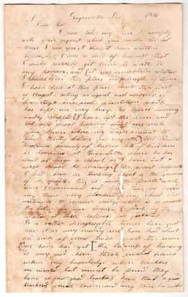 Item #8863 Autograph letter addressed to Mr. Alvin Crowley of Rutland Vermont discussing the...