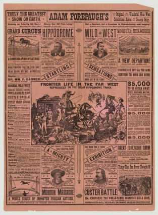 Item #8870 Forepaugh’s Bugle Call…The Original, Wonderful and Earth-Renowned Wild West and...