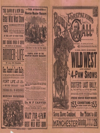 Forepaugh’s Bugle Call…The Original, Wonderful and Earth-Renowned Wild West and Great 4-Pw Shows…