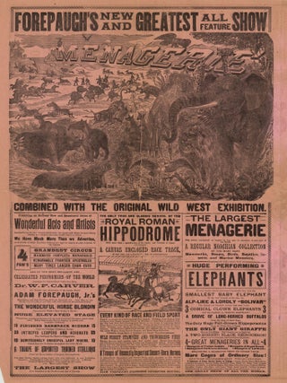 Forepaugh’s Bugle Call…The Original, Wonderful and Earth-Renowned Wild West and Great 4-Pw Shows…