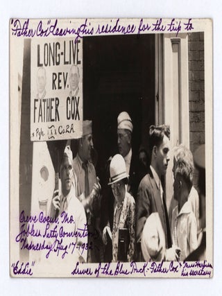 Item #8905 [Lot of thirty real photo postcards documenting the presidential campaign of Father...