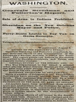 The Cincinnati Commercial. Speeches of the Campaign of 1866 in the States of Ohio, Indiana, and Kentucky. The Most Remarkable Speeches on Both Sides. Reported for the &ldquo;Cincinnati Commercial&rdquo; and Printed from the Stereotype Plates of that Journal.