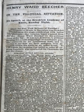The Cincinnati Commercial. Speeches of the Campaign of 1866 in the States of Ohio, Indiana, and Kentucky. The Most Remarkable Speeches on Both Sides. Reported for the &ldquo;Cincinnati Commercial&rdquo; and Printed from the Stereotype Plates of that Journal.