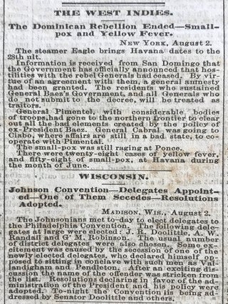 The Cincinnati Commercial. Speeches of the Campaign of 1866 in the States of Ohio, Indiana, and Kentucky. The Most Remarkable Speeches on Both Sides. Reported for the &ldquo;Cincinnati Commercial&rdquo; and Printed from the Stereotype Plates of that Journal.