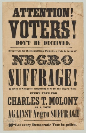 Item #8951 Attention! Voters! Don’t Be Deceived. Every vote for the Republican Ticket is a vote...