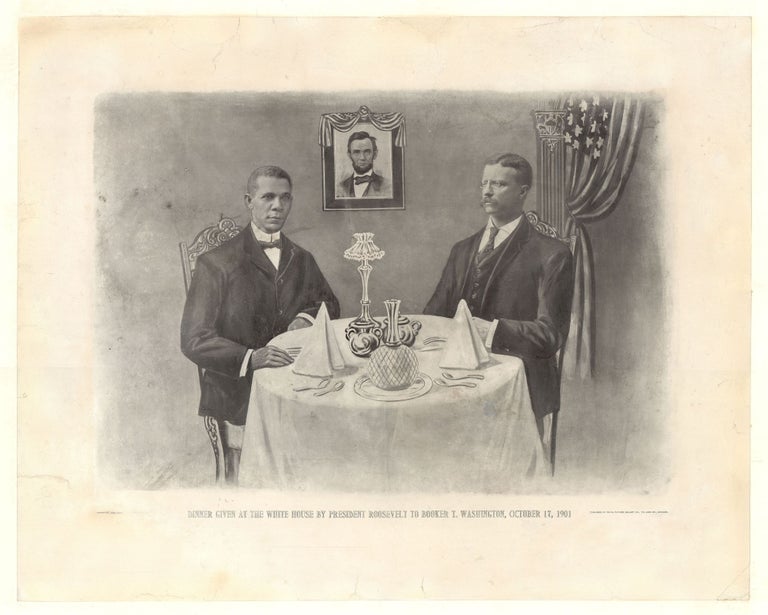 Item #8981 Dinner Given at the White House by President Roosevelt to Booker T. Washington, October 17, 1901.