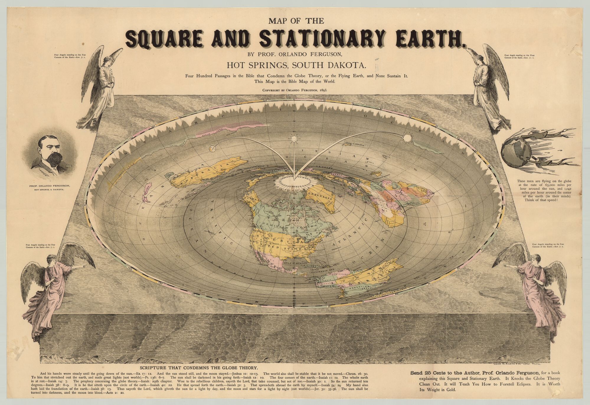 Square Erth Map of the Square and Stationary Earth | Professor Orlando Ferguson