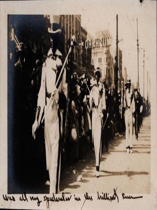[Photograph Album Documenting a New Orleans Mardi Gras Parade.]