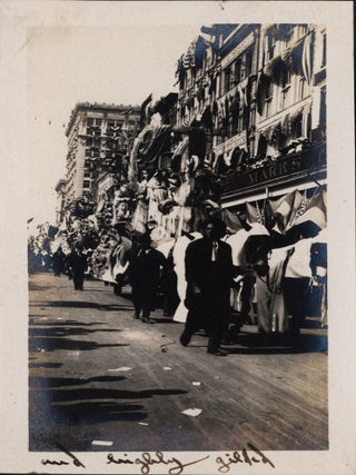 [Photograph Album Documenting a New Orleans Mardi Gras Parade.]