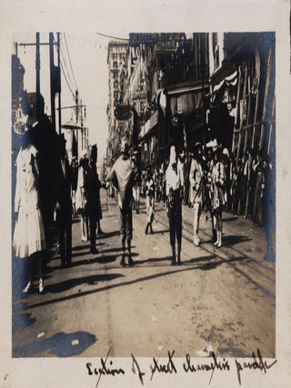 [Photograph Album Documenting a New Orleans Mardi Gras Parade.]