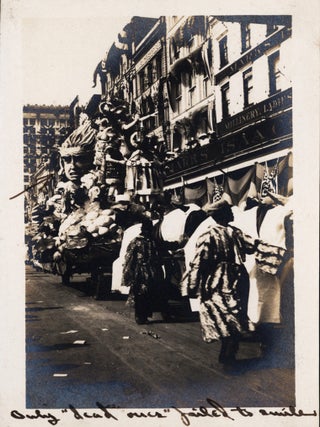 [Photograph Album Documenting a New Orleans Mardi Gras Parade.]