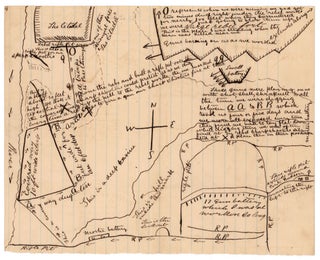 Item #9141 [Manuscript map of Union operations during the Siege of Port Hudson, showing...