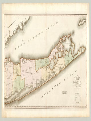 Item #9222 Map of the County of Suffolk. David Burr