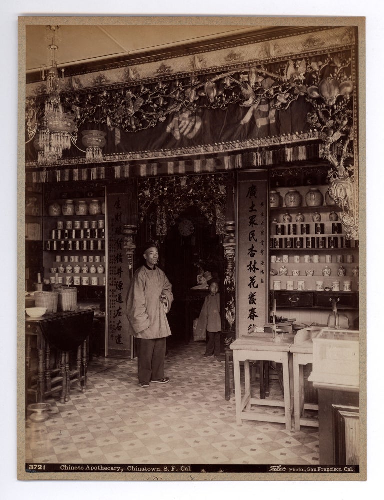 Item #9297 Chinese Apothecary, Chinatown, S. F. Cal. Isaiah West Taber, photog.