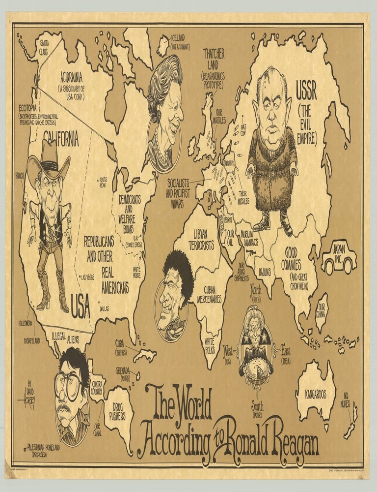 Item #9408 The World According to Ronald Reagan. David Horsey, del.
