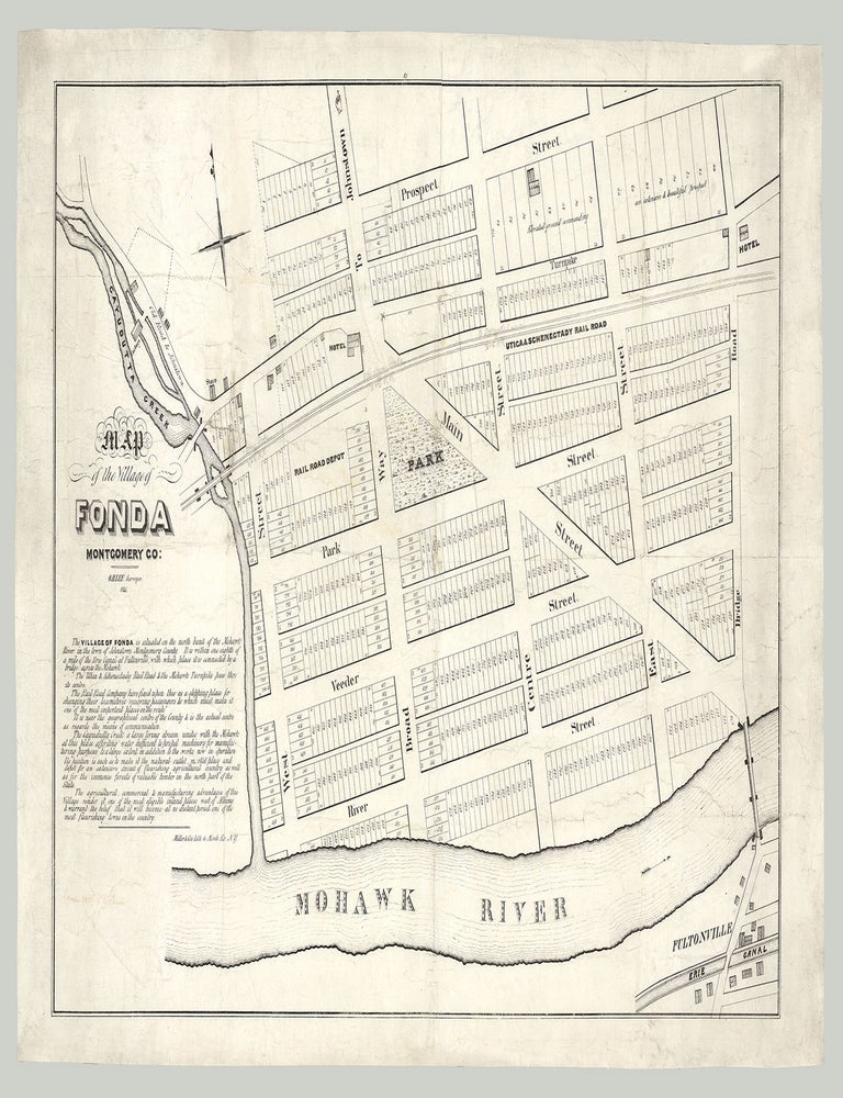 Item #9416 Map of the Village of Fonda, Montgomery County. O. H. Lee, surveyor.