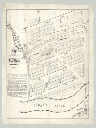 Item #9416 Map of the Village of Fonda, Montgomery County. O. H. Lee, surveyor