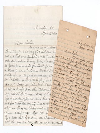 Item #9446 [A pair of autograph letters, signed, from a Tombstone, Arizona settler to his...