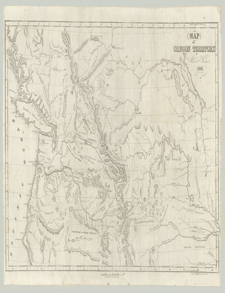 Item #9456 Map of Oregon Territory. Samuel Parker.