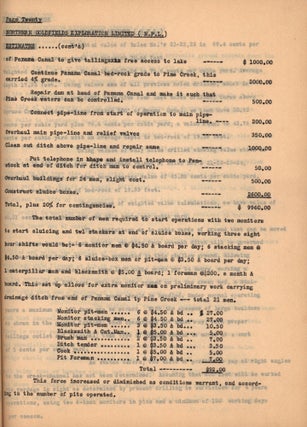 Report on Pine Creek (N.G.E. Ltd.), Atlin Mining Division.