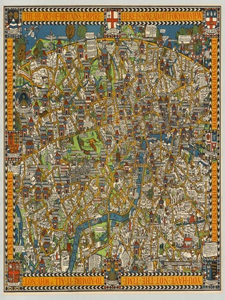 Item #9479 The Wonderground Map of London Town. MacDonald Gill