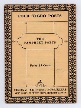 Item #9607 Four Negro Poets. Alain Locke, ed., Claude McKay Langston Hughes, Countee Cullen, Jean...